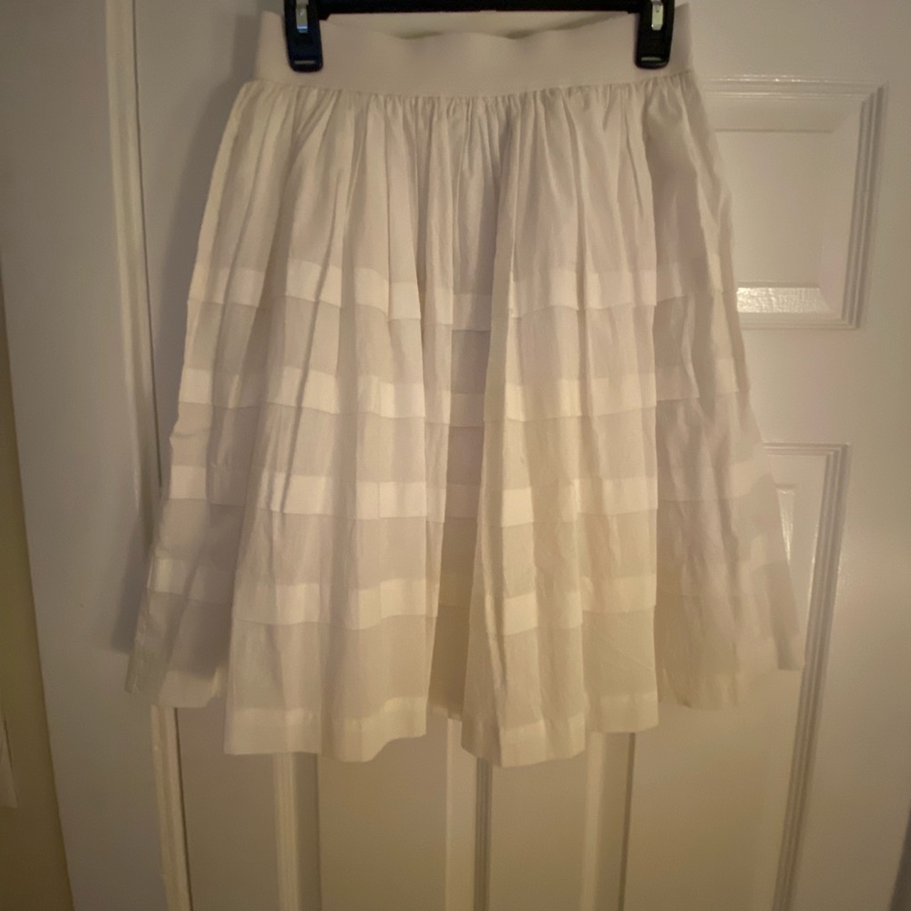 NWT! White A-Line Skirt